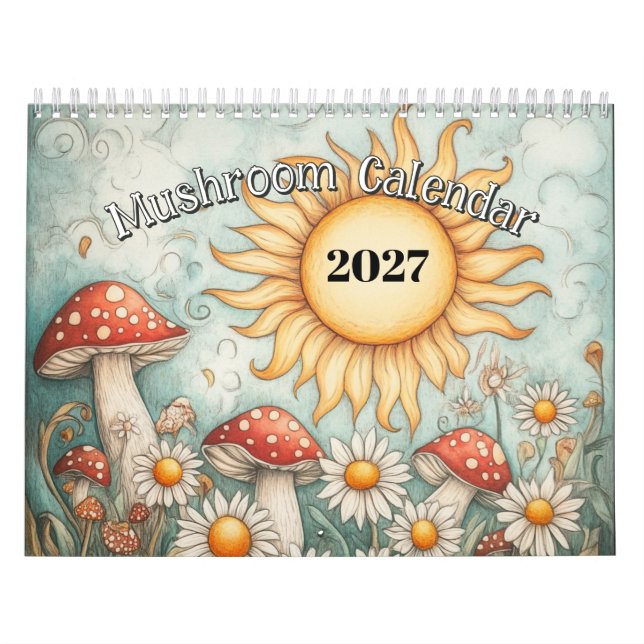 Calendário de Cogumelos 2027 (Capa)