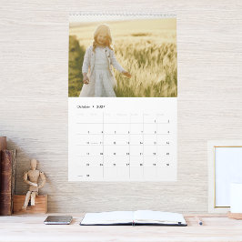 Calendário de Colagem de Fotos da Família Moderna