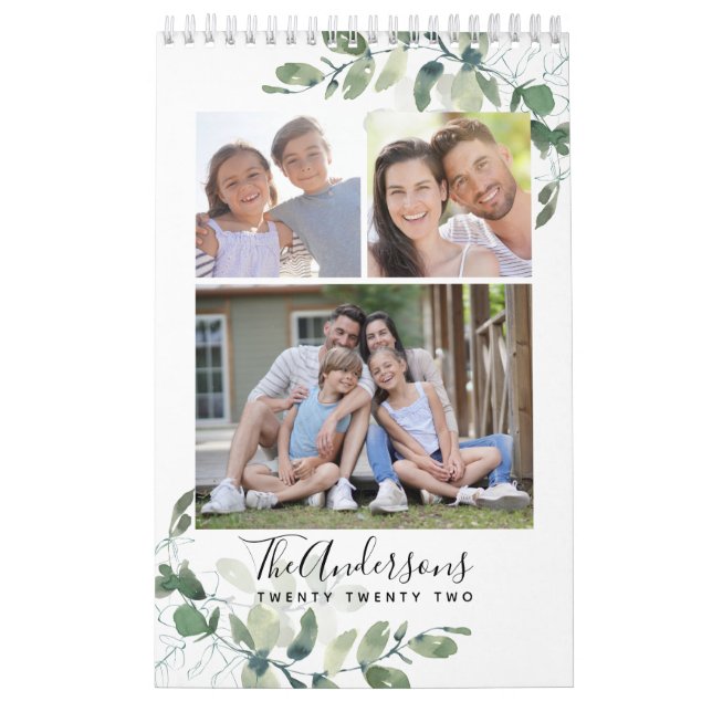Calendário de Colagem de Fotos Eucalyptus (Capa)
