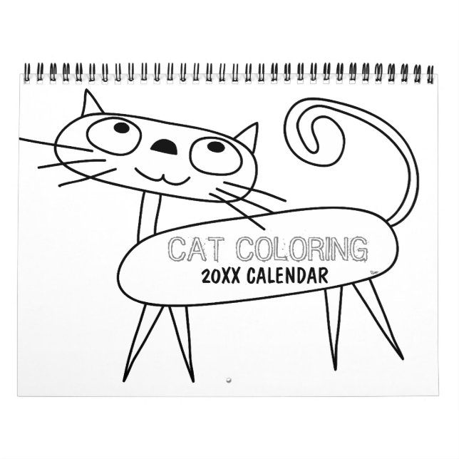 Calendário de Coloração de Cat (Capa)