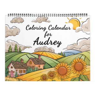 Calendário de Colorir Adulto