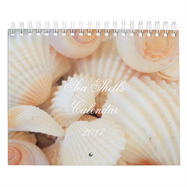 Calendário de Conchas Marítimas 2017 Romântico Tro (Capa)