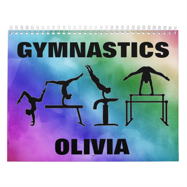 Calendário de Cores Aquáticas da Ginástica (Capa)