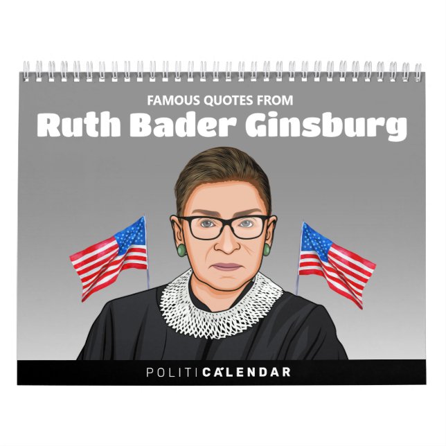 Calendário de Cotações de Ruth Bader Ginsburg (Capa)