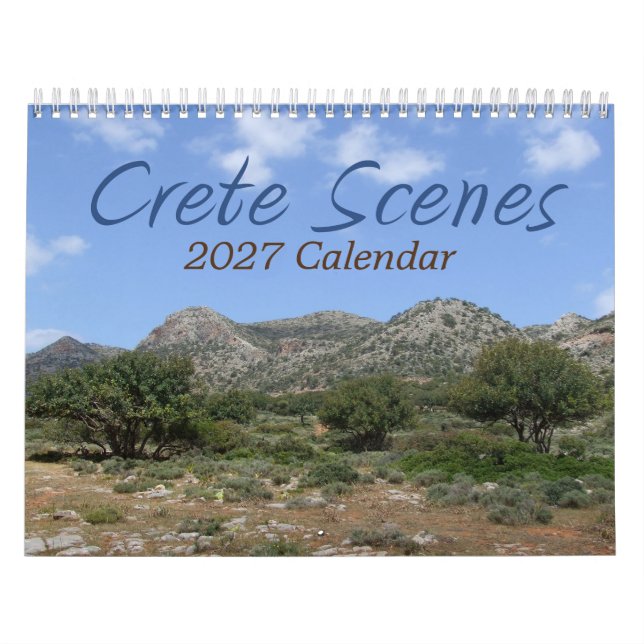 Calendário de Creta, Grécia 2027 (Capa)