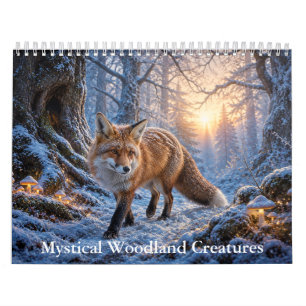 Calendário de Criaturas Místicas da Floresta