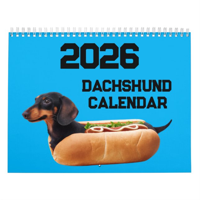 Calendário de Dachshund (Capa)