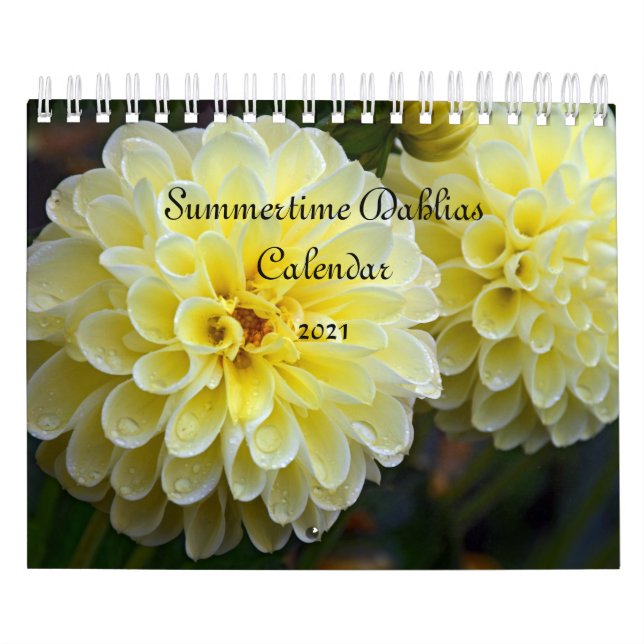 Calendário de Dahlias de Verão (Capa)
