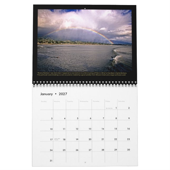 Calendário de David Pu'u 2013: Oceano (Jan 2027)