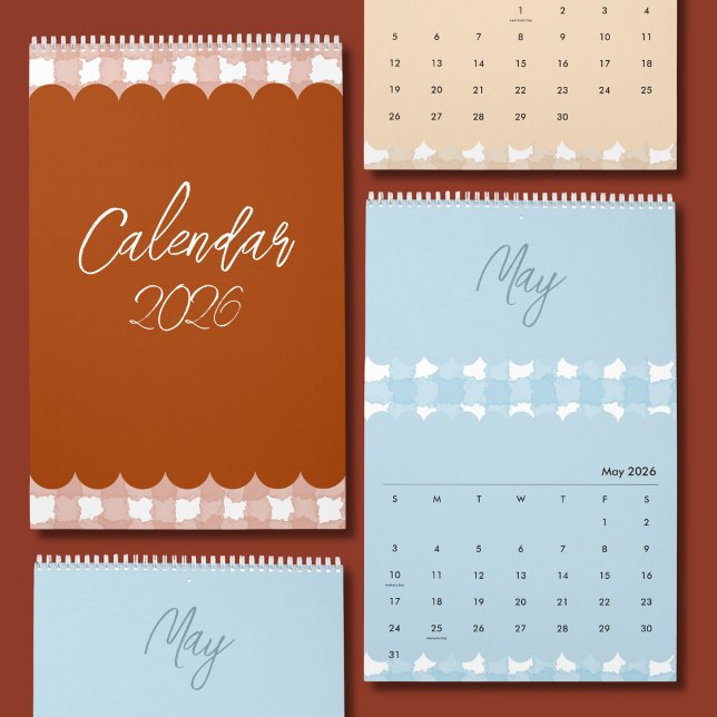 Calendário de Design Brilhante, Alegre e Adorável (Criador carregado)
