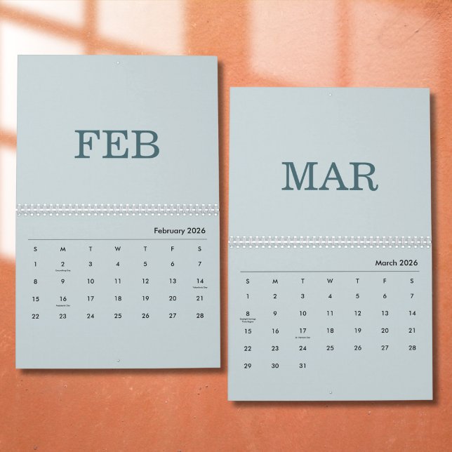 Calendário de Design de Luxo Simples (Criador carregado)