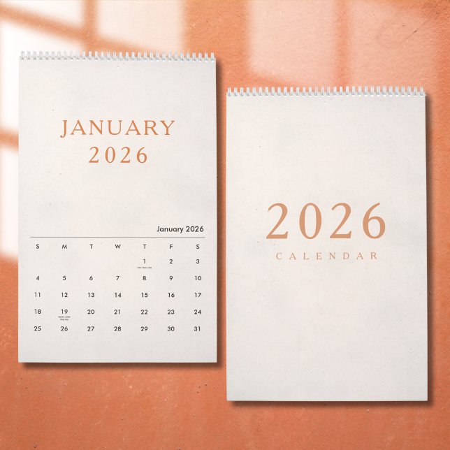 Calendário de Design de Luxo Simples (Criador carregado)