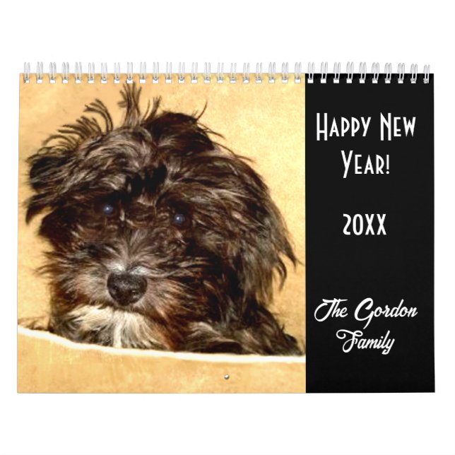 Calendário de Design de Schnoodle 2026 Personalizá (Capa)