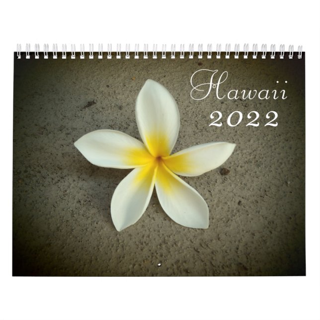 Calendário de destino cênico do Havaí 2022 (Capa)
