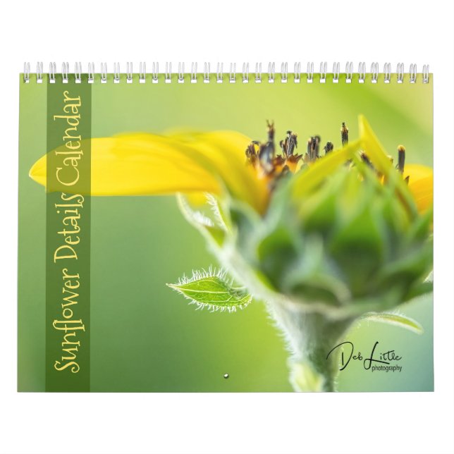 Calendário de Detalhes do Girassol (Capa)