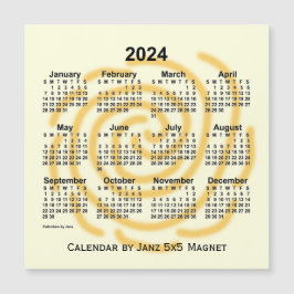 Calendário de Dias Úteis de 2024 por Imagem 5x5 de