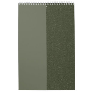 Calendário de Divisão Vertical Verde do Moss - Per