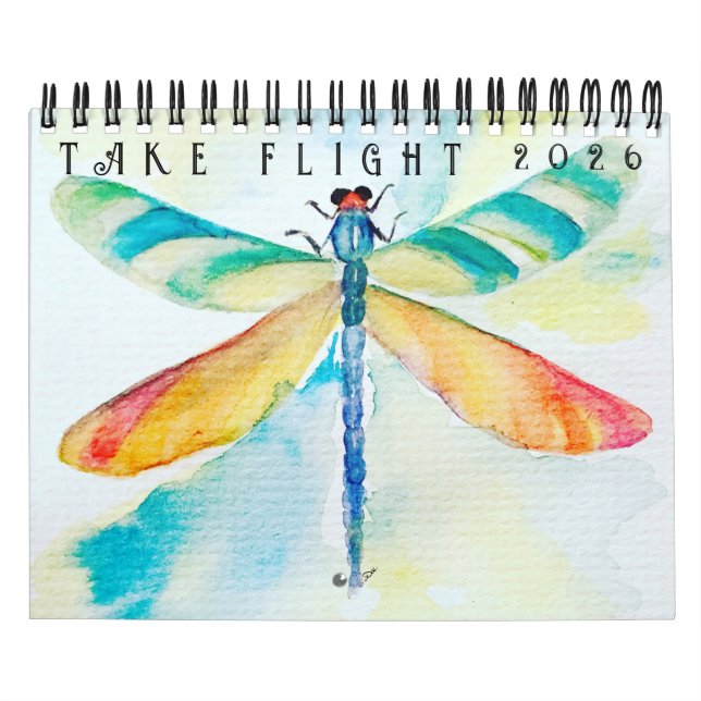 Calendário de duas páginas Take Flight (12 meses) (Capa)