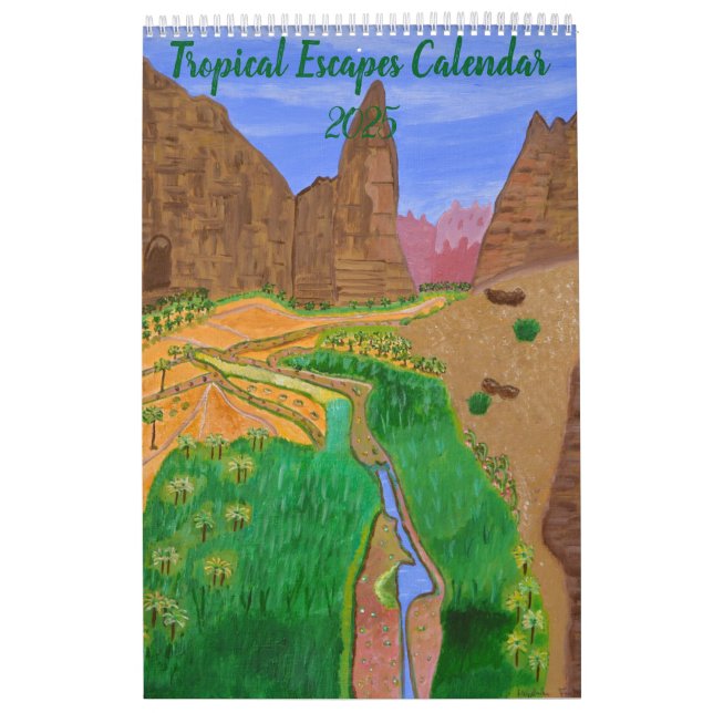 Calendário de Escapas Tropicais 2025 (Capa)
