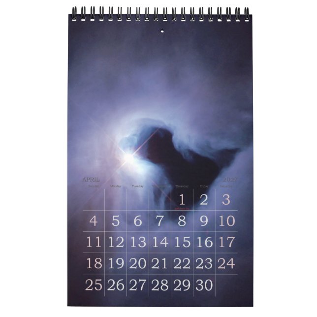 Calendário de Espaço (Abr 2027)