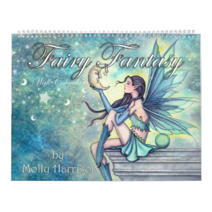 Calendário de Fadas Molly Harrison Arte Fantasia