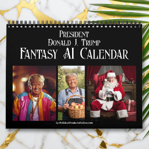Calendário de Fantasia com IA do Presidente Donald
