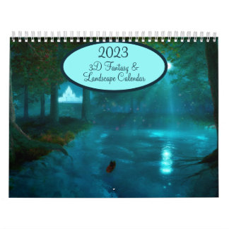 Calendário de fantasia e paisagem do SilverWebForg