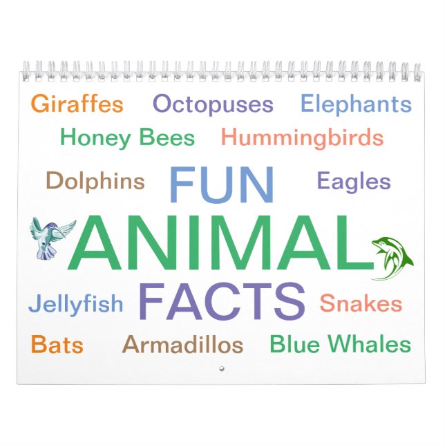 Calendário de Fatos de Diversão Animal (Capa)