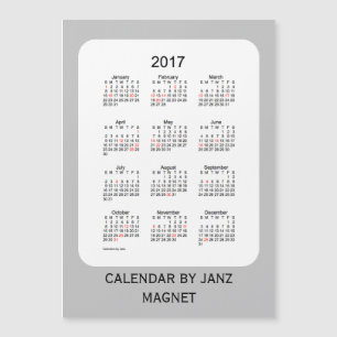 Calendário de Férias Silver 2017 por Imagem 5x7 de