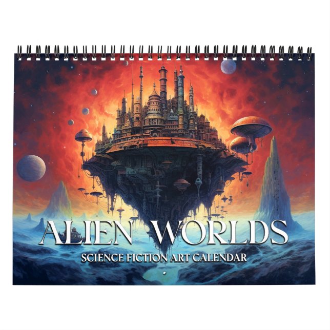 Calendário de Ficção Científica Paisagens Alieníge (Capa)