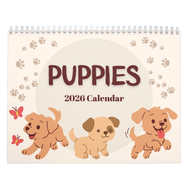 Calendário de Filhotes 2026 (Capa)