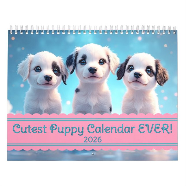 Calendário de Filhotes Mais Fofos de Todos os Temp (Capa)