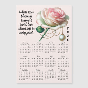 Calendário de Flor e Pedra de Nascimento de Junho