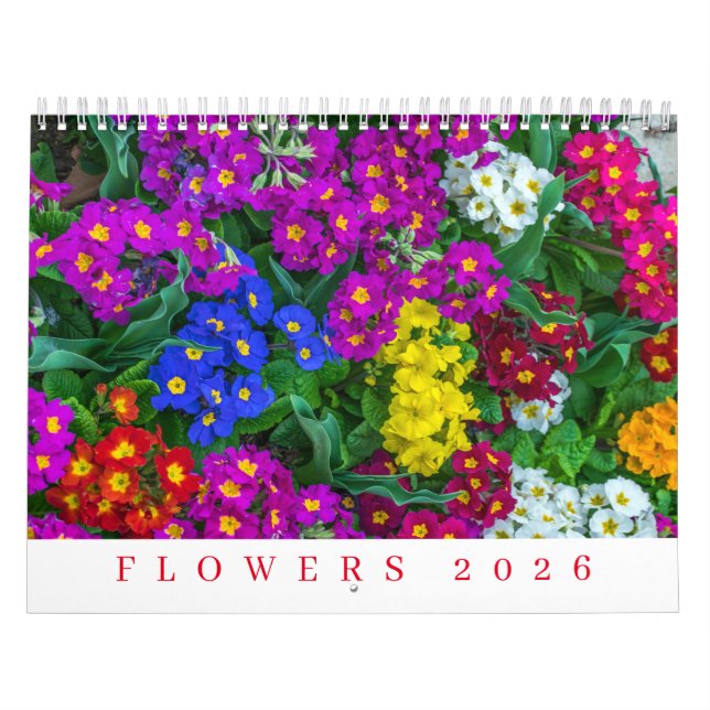 Calendário de Flores 2026 (Capa)