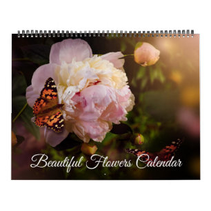 Calendário de Flores Bonitas de Grande Tamanho