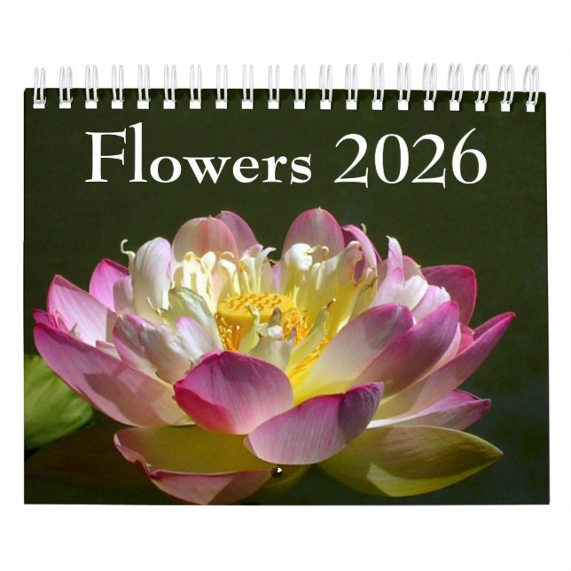 Calendário de Flores Pequenas 2026 (Capa)