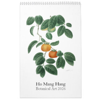 Calendário de flores por Ho Mang Hang 2026