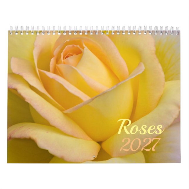 Calendário de Flores Rosas 2026 (Capa)
