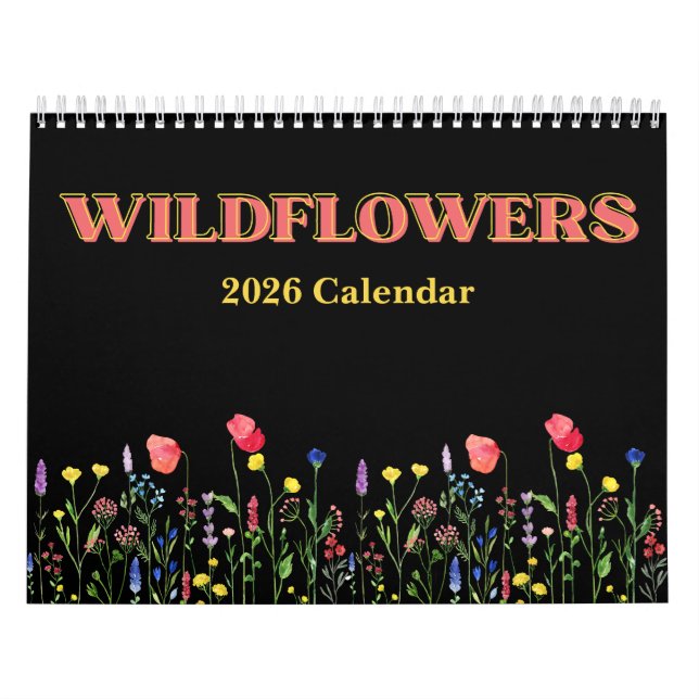 Calendário de Flores Silvestres 2026 (Capa)