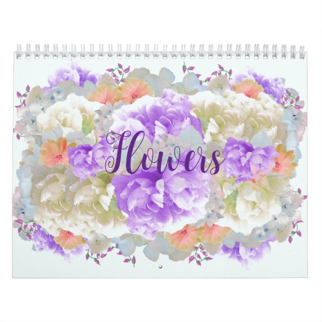 Calendário de Flores Simples (Capa)
