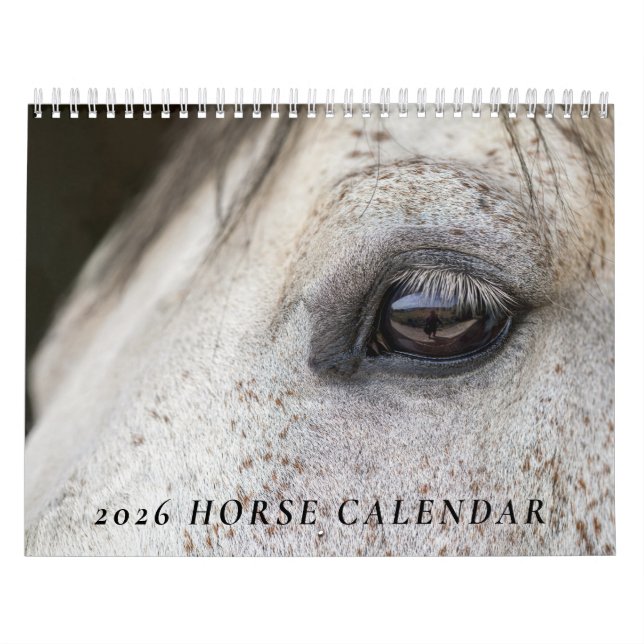Calendário de Foto de Cavalo 2026 (Capa)