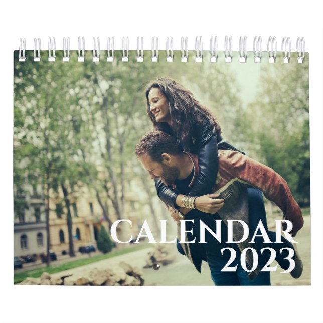 Calendário de Foto de Colagem da Família Simples M (Capa)