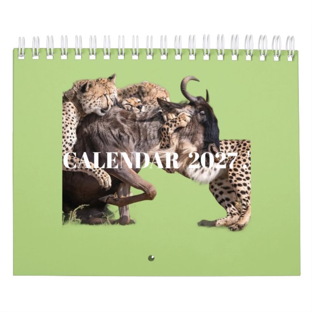 Calendário de Fotografia de Animais Selvagens de 2 (Capa)