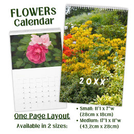 Calendário de Fotografia de Flores Lindas