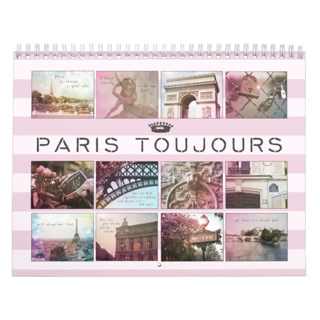 Calendário de Fotografia do Paris Toujours (Capa)