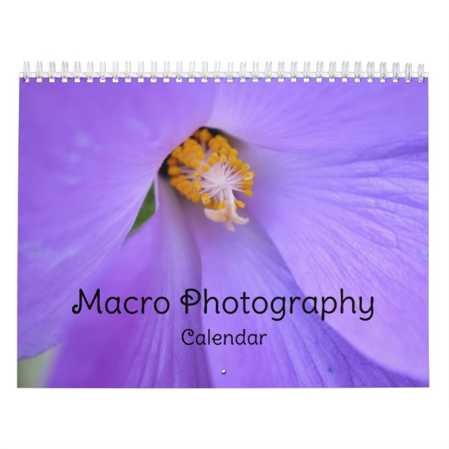 Calendário de Fotografia Macro (Capa)