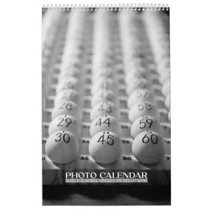 Calendário de Fotografia Preto e Branco Incrível