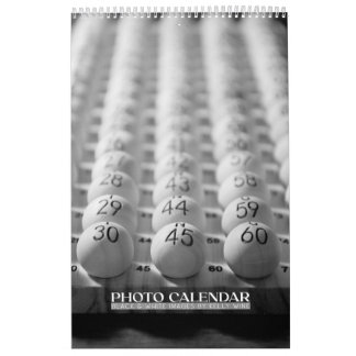 Calendário de Fotografia Preto e Branco Incrível