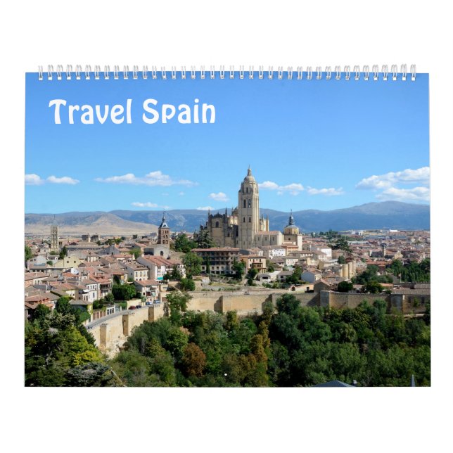 Calendário de Fotografias com Espanha de 12 meses (Capa)