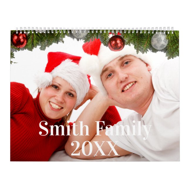 Calendário de Fotografias da Família Personalizada (Capa)